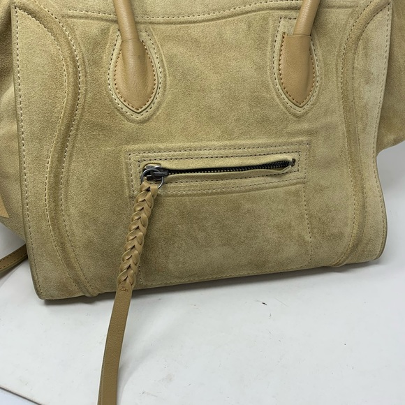 authentic CELINE Suede Phantom Luggage Tote Bag - Picture 9 of 14